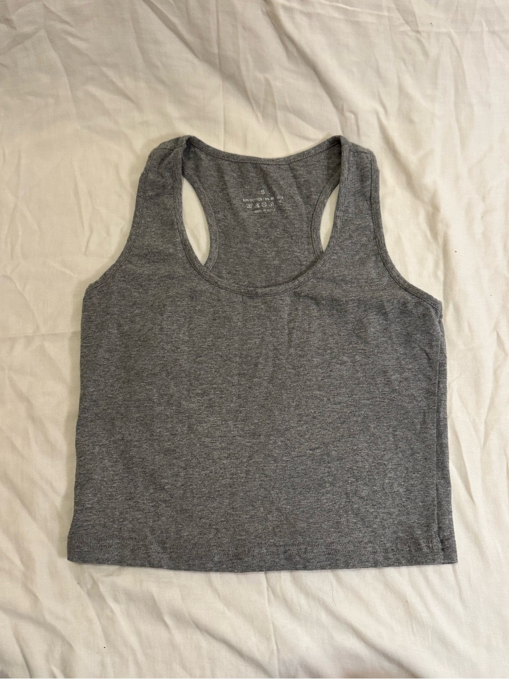 Grey Razor Back Workout Tank Woman’s Size Small